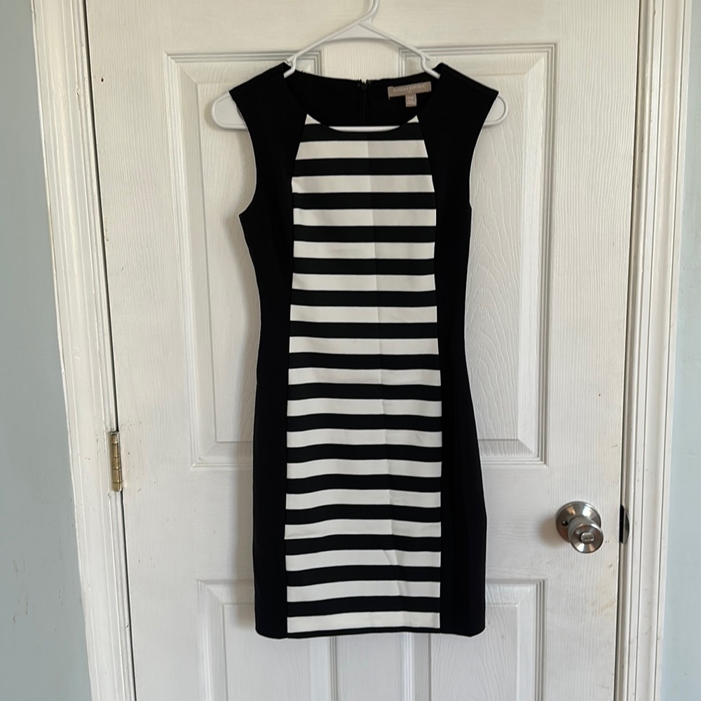 Banana Republic Black & White Stripe Dress
